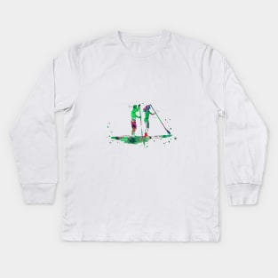 Paddle boarder couple Kids Long Sleeve T-Shirt